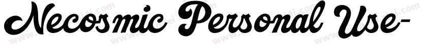 Necosmic Personal Use字体转换
